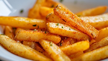 patatas fritas doradas